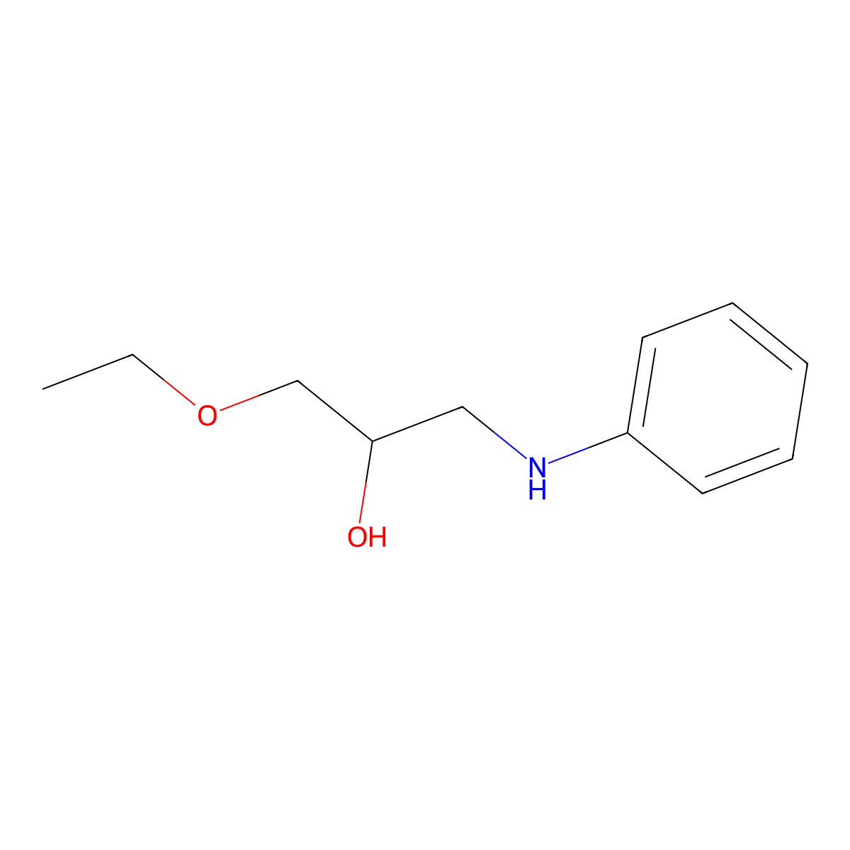 1-Ethoxy-3-phenylamino-propan-2-ol molecular structure, CAS 110493-28-2