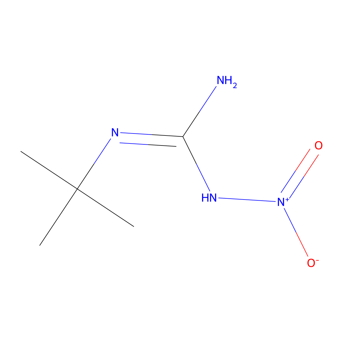 N'-tert-butyl-N-nitroguanidine molecular structure, CAS 110499-10-0