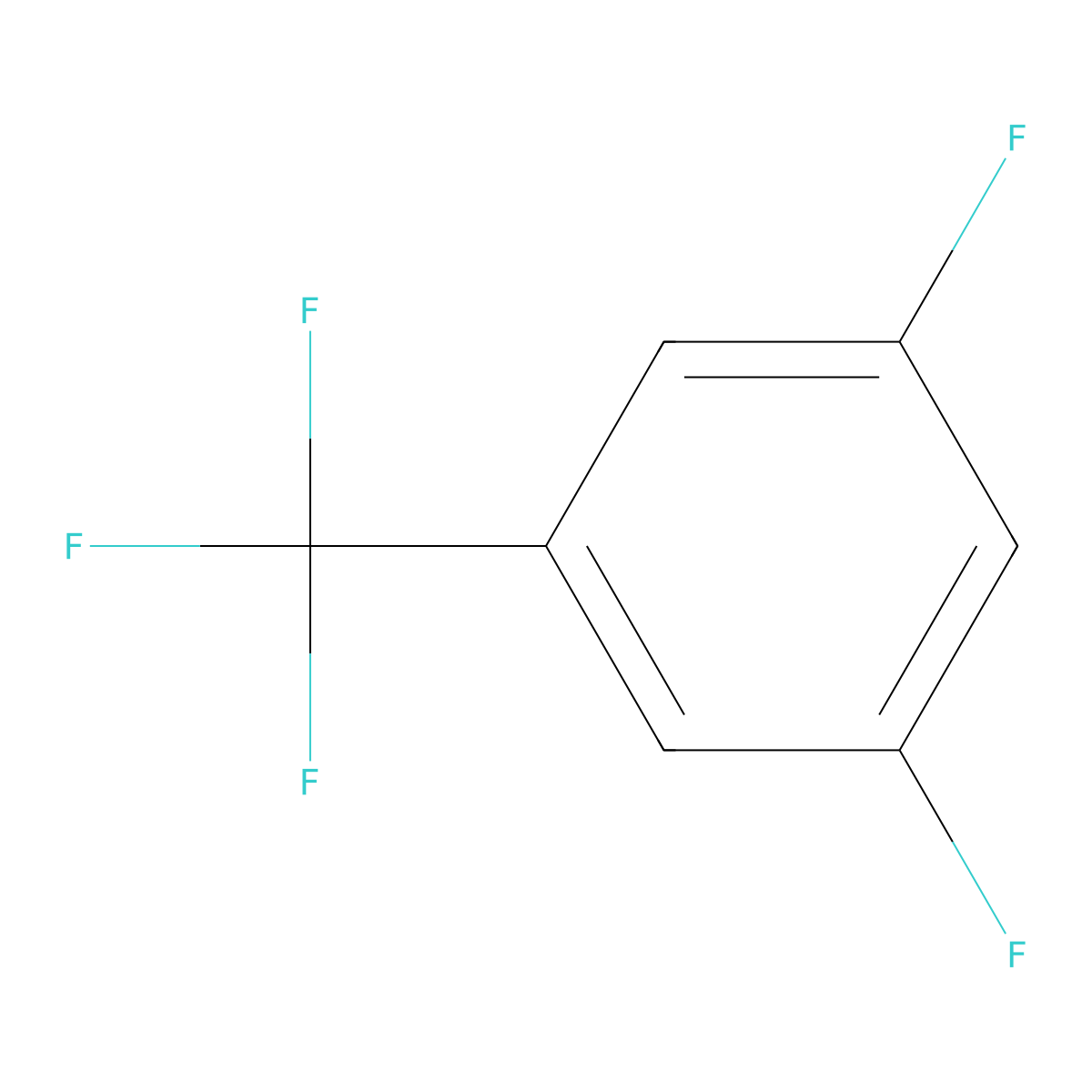 1,3-Difluoro-5-(trifluoromethyl)benzene molecular structure, CAS 110499-76-8