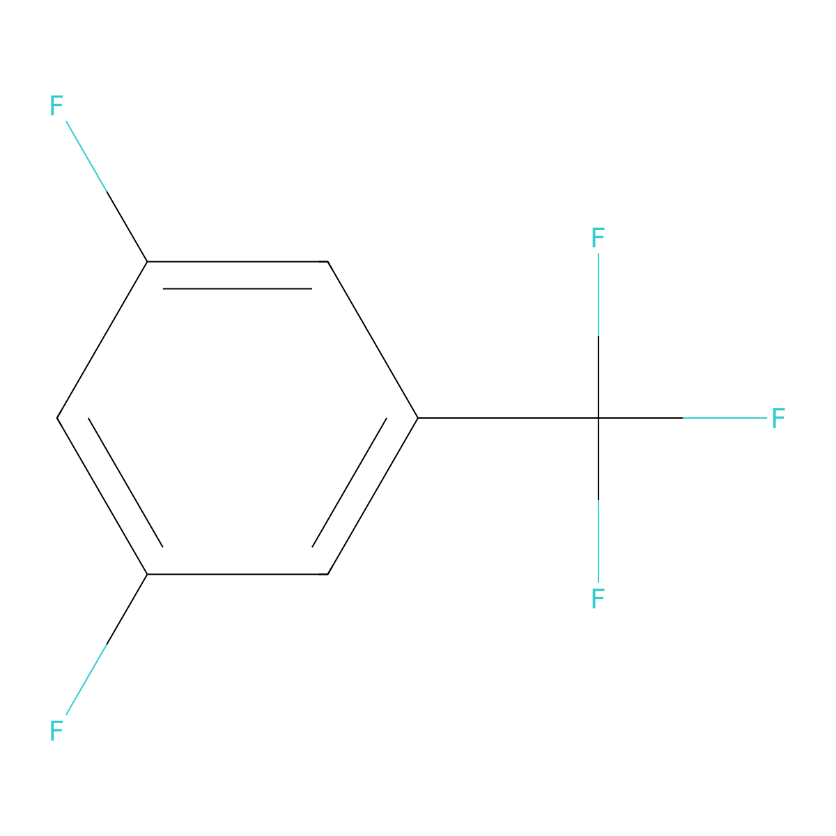 1,3-Difluoro-5-(trifluoromethyl)benzene molecular structure, CAS 110499-76-8