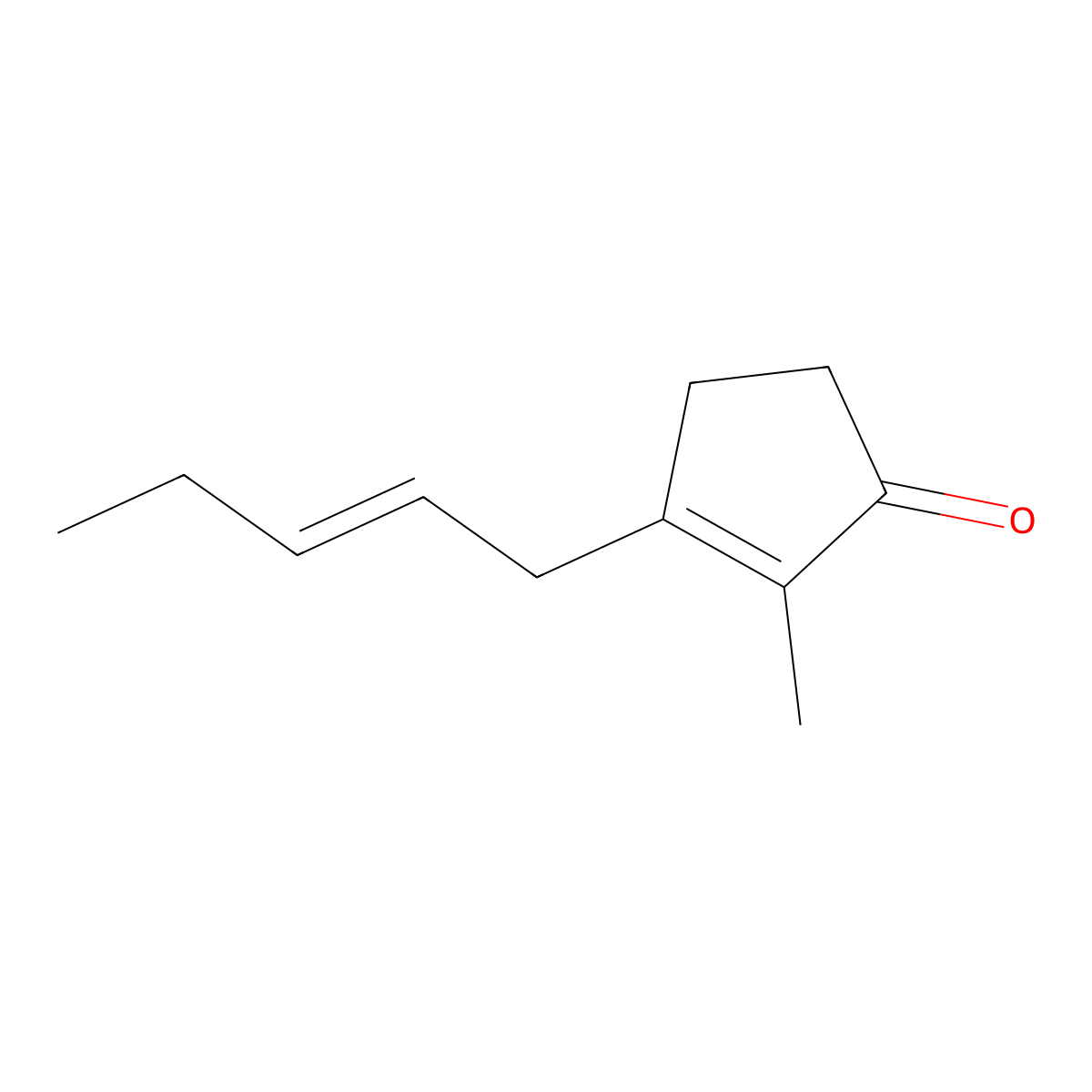 Isojasmone molecular structure, CAS 11050-62-7