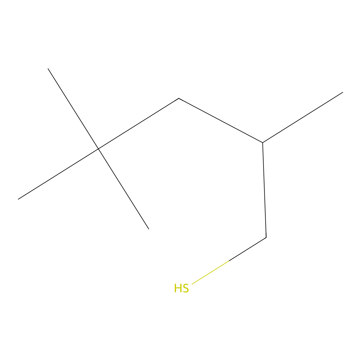 2,4,4-Trimethylpentane-1-thiol molecular structure, CAS 110502-19-7
