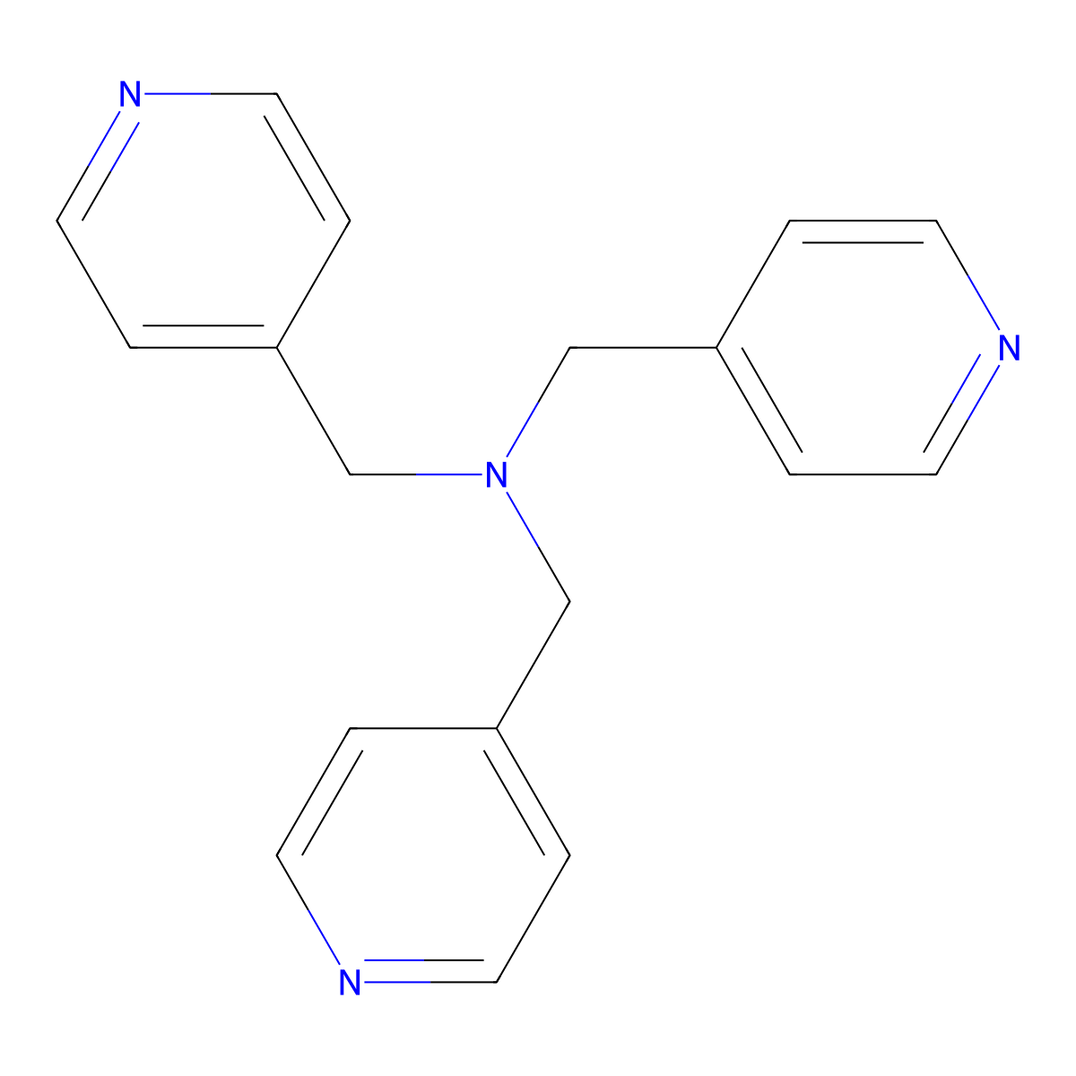 Tris(pyridin-4-ylmethyl)amine molecular structure, CAS 1105034-46-5