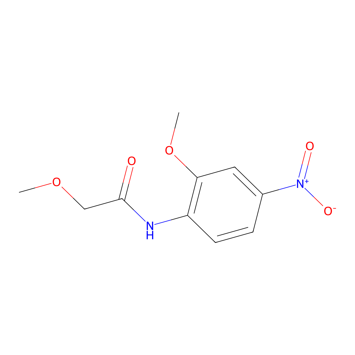 2-methoxy-N-(2-methoxy-4-nitrophenyl)acetamide molecular structure, CAS 110506-15-5