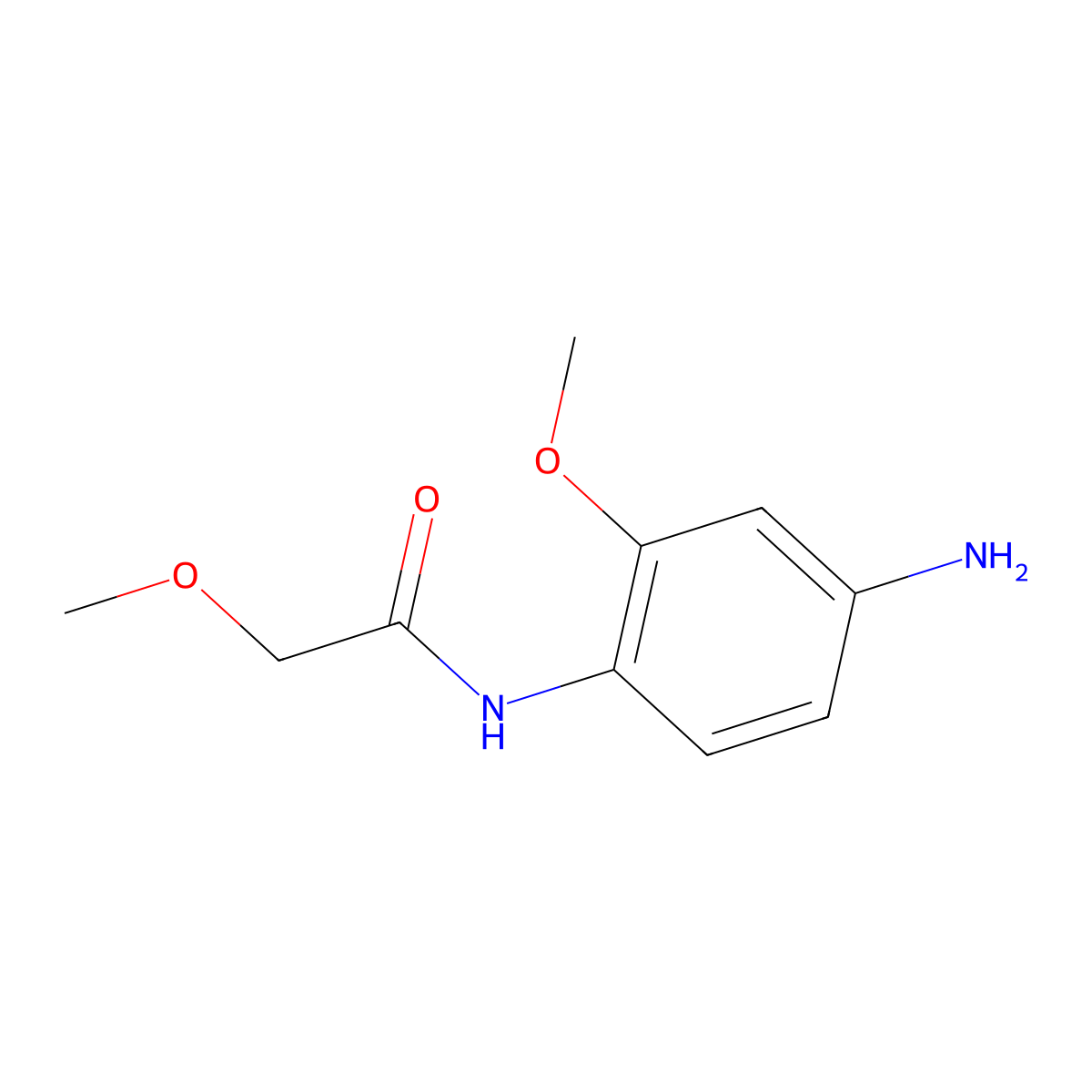 N-(4-amino-2-methoxyphenyl)-2-methoxyacetamide molecular structure, CAS 110506-34-8