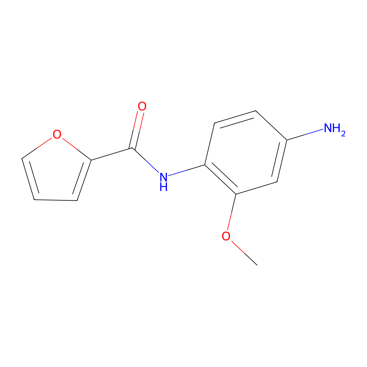 n-(4-Amino-2-methoxyphenyl)-2-furamide molecular structure, CAS 110506-35-9