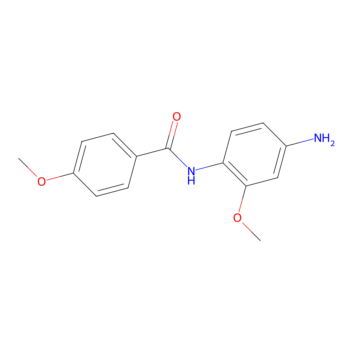 N-(4-amino-2-methoxyphenyl)-4-methoxybenzamide molecular structure, CAS 110506-37-1
