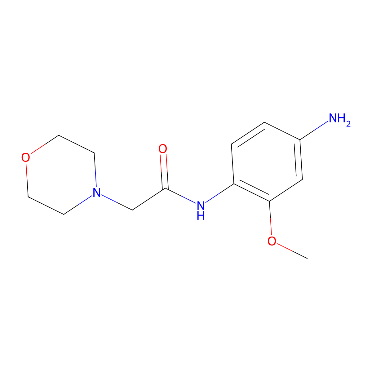 N-(4-Amino-2-methoxy-phenyl)-2-morpholin-4-yl-acetamide molecular structure, CAS 110506-39-3