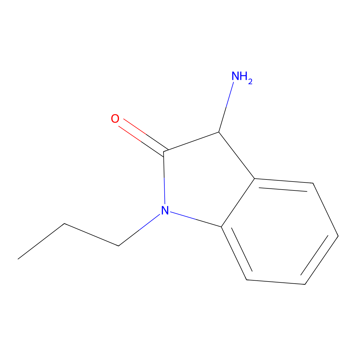 3-Amino-1-propylindolin-2-one molecular structure, CAS 1105068-65-2
