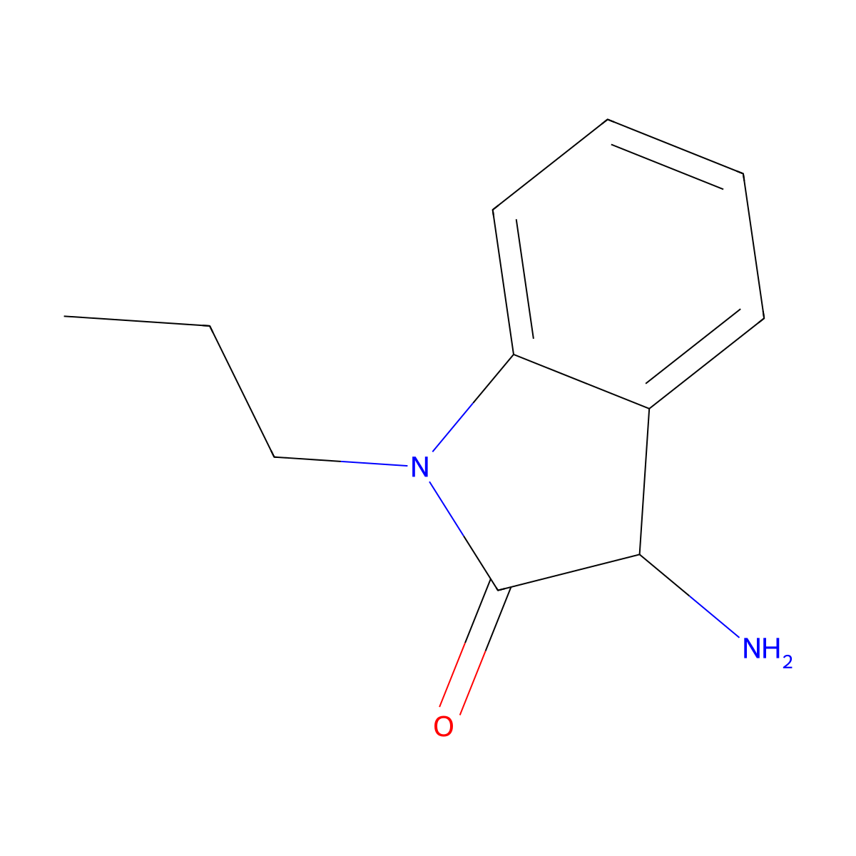 3-Amino-1-propylindolin-2-one molecular structure, CAS 1105068-65-2
