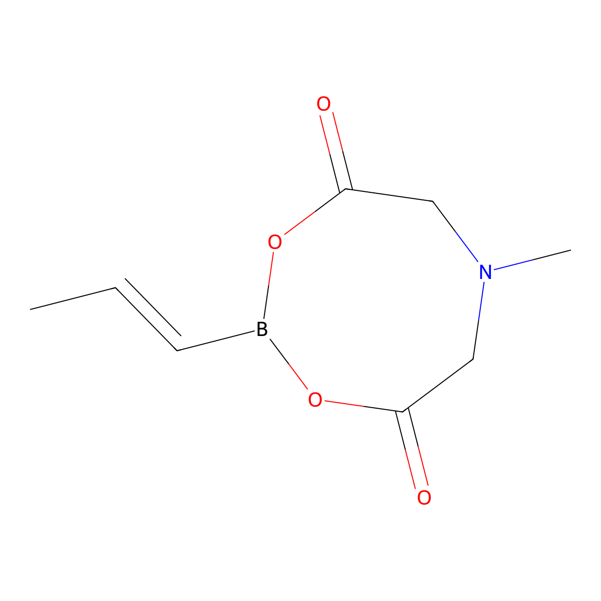 cis-1-Propenylboronic acid MIDA ester molecular structure, CAS 1105069-15-5