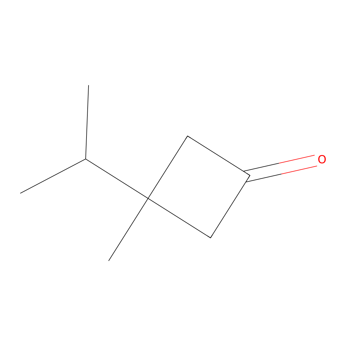 3-Methyl-3-(propan-2-yl)cyclobutan-1-one molecular structure, CAS 1105069-98-4