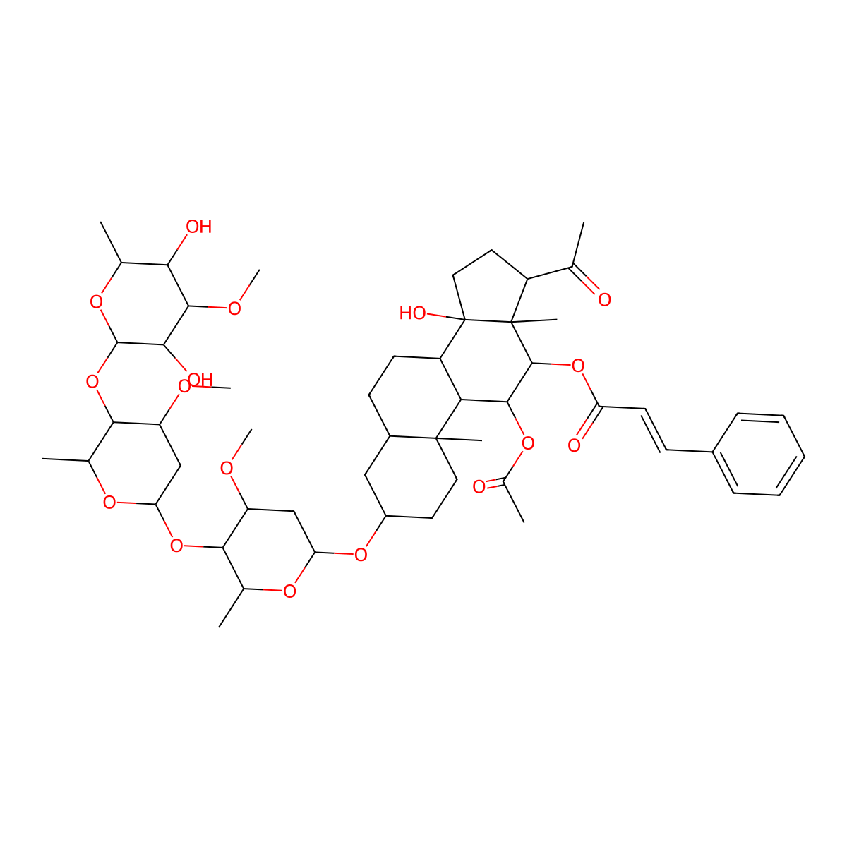 Condurango glycoside A molecular structure, CAS 11051-90-4
