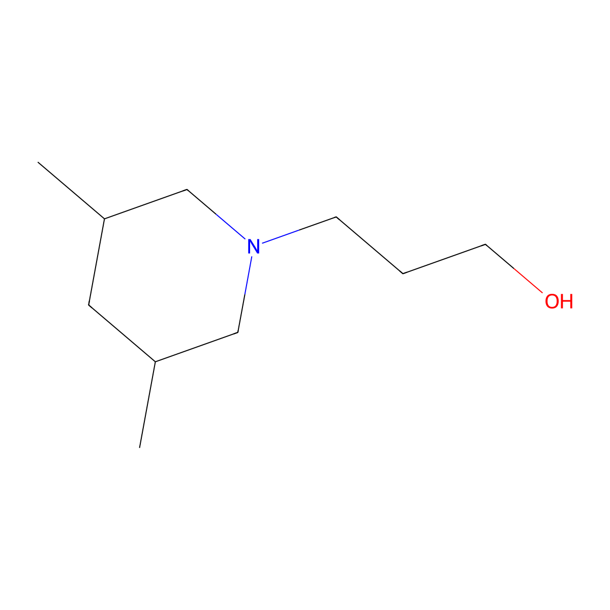 3-(3,5-Dimethylpiperidin-1-YL)propan-1-OL molecular structure, CAS 110514-23-3