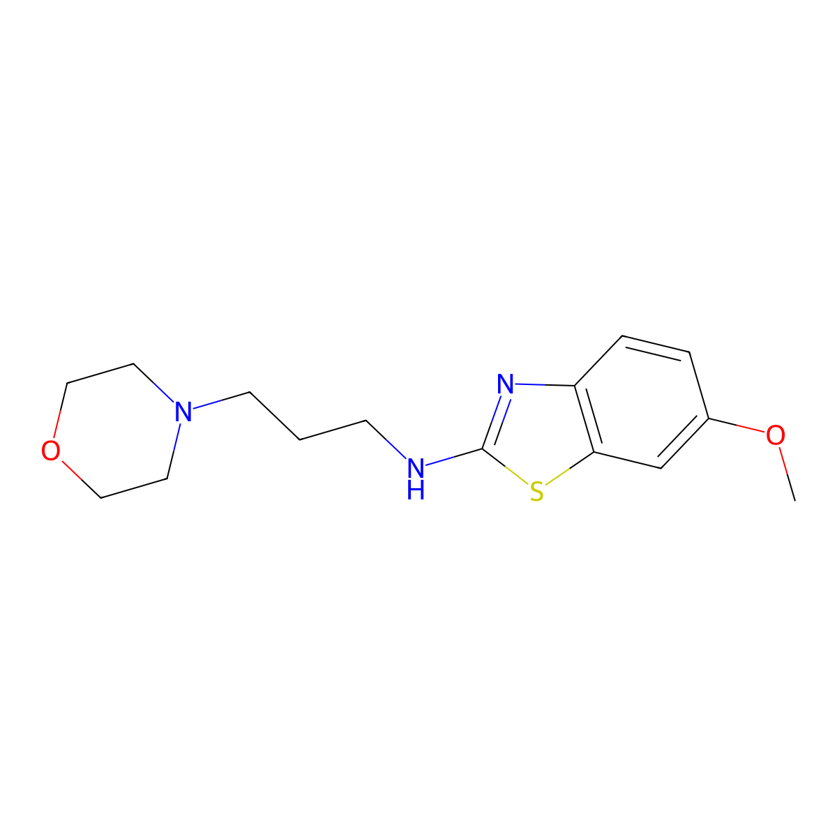 6-methoxy-N-(3-morpholinopropyl)benzo[d]thiazol-2-amine molecular structure, CAS 1105188-66-6
