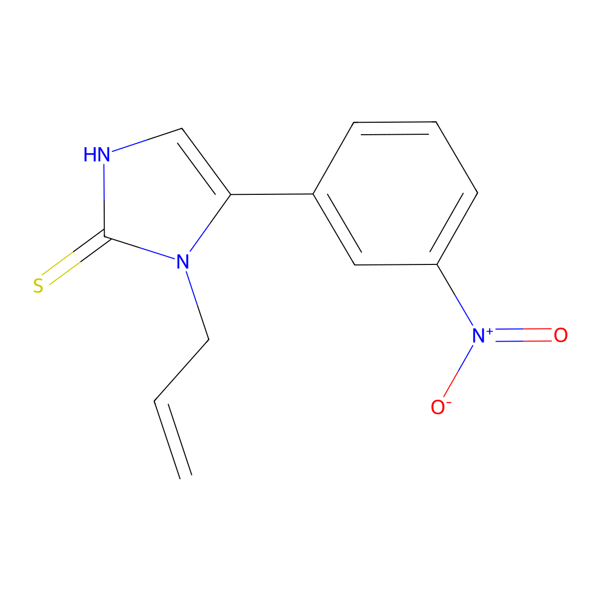 1-Allyl-5-(3-nitrophenyl)-1H-imidazole-2-thiol molecular structure, CAS 1105189-53-4