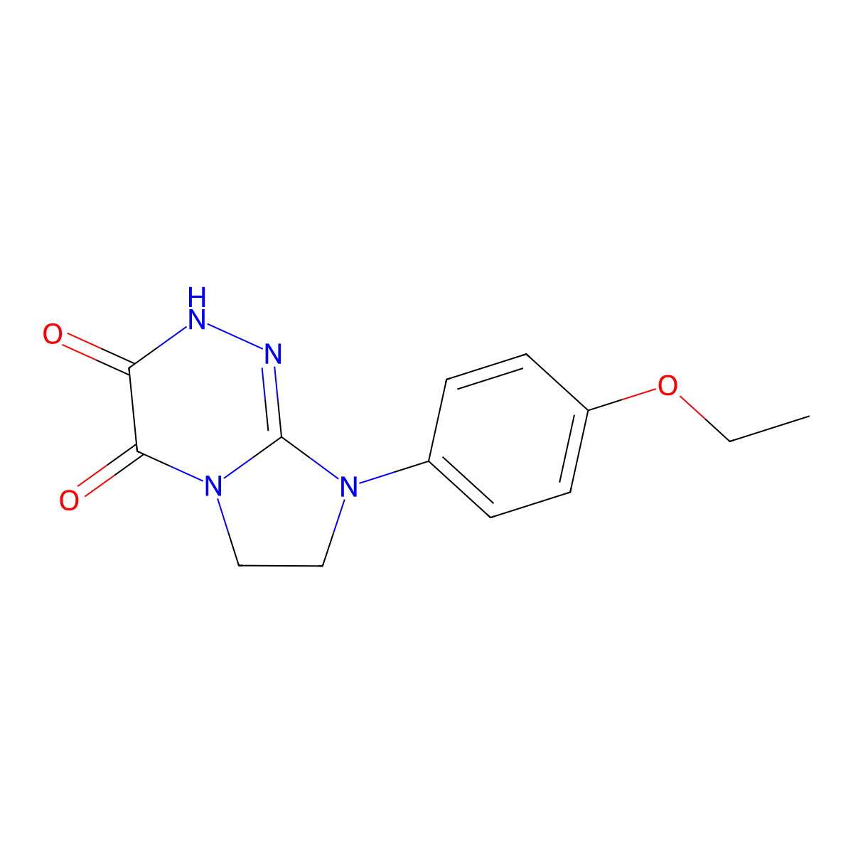 8-(4-Ethoxyphenyl)-2,6,7,8-tetrahydroimidazo[2,1-c][1,2,4]triazine-3,4-dione molecular structure, CAS 1105190-08-6