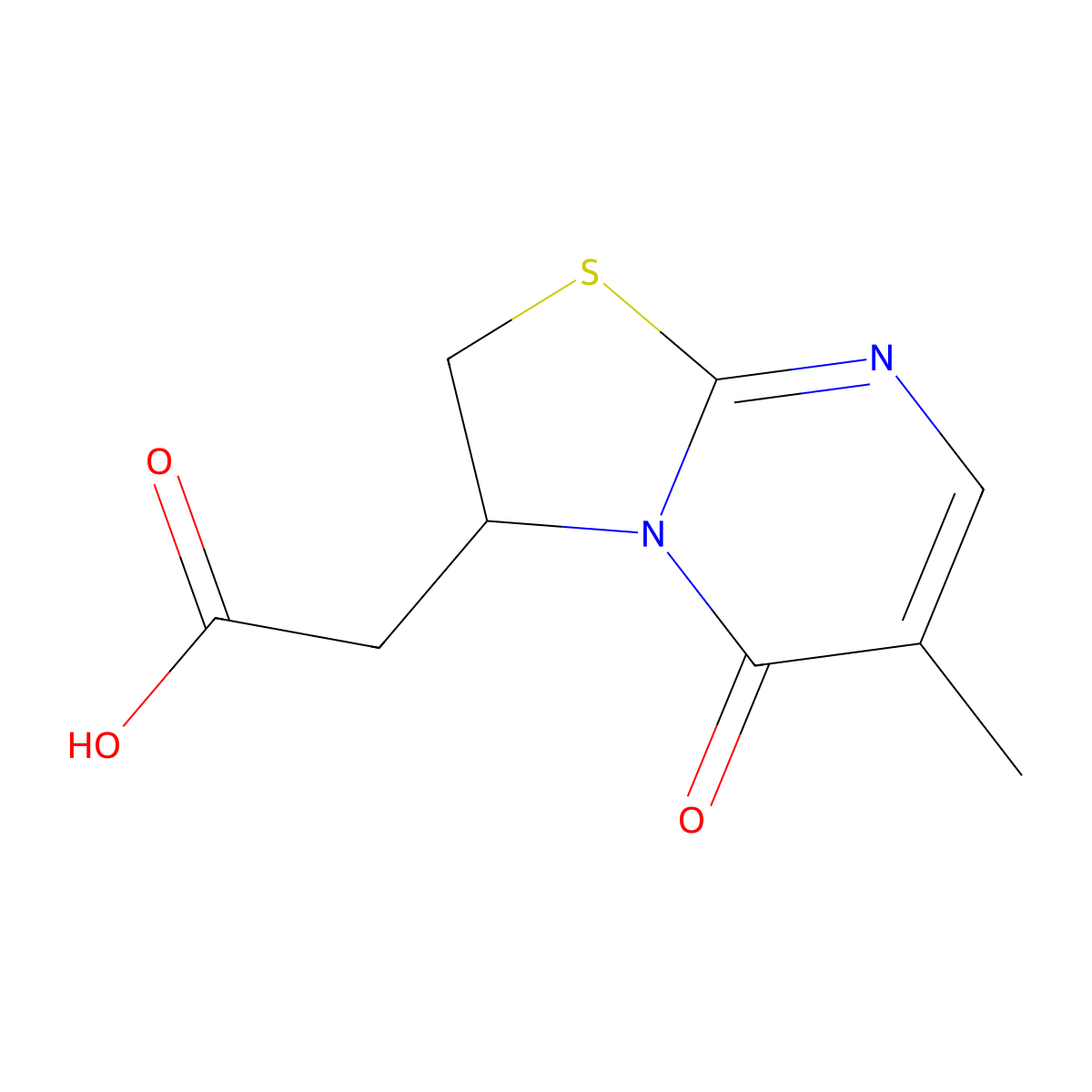 (6-Methyl-5-oxo-2,3-dihydro-5H-[1,3]thiazolo[3,2-a]pyrimidin-3-yl)acetic acid molecular structure, CAS 1105190-72-4