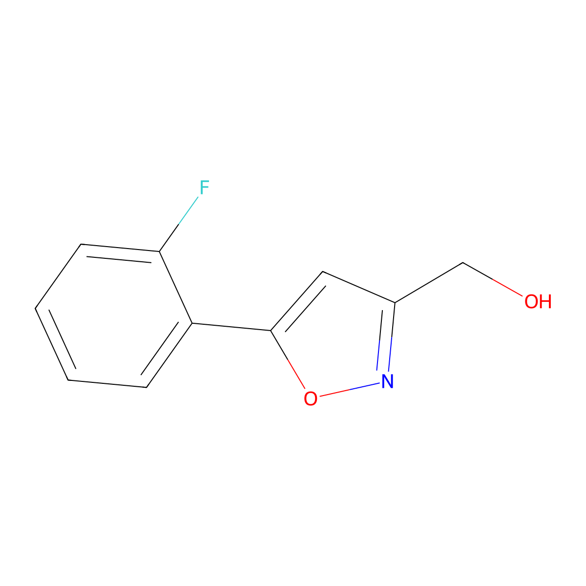[5-(2-Fluorophenyl)isoxazol-3-yl]methanol molecular structure, CAS 1105191-15-8