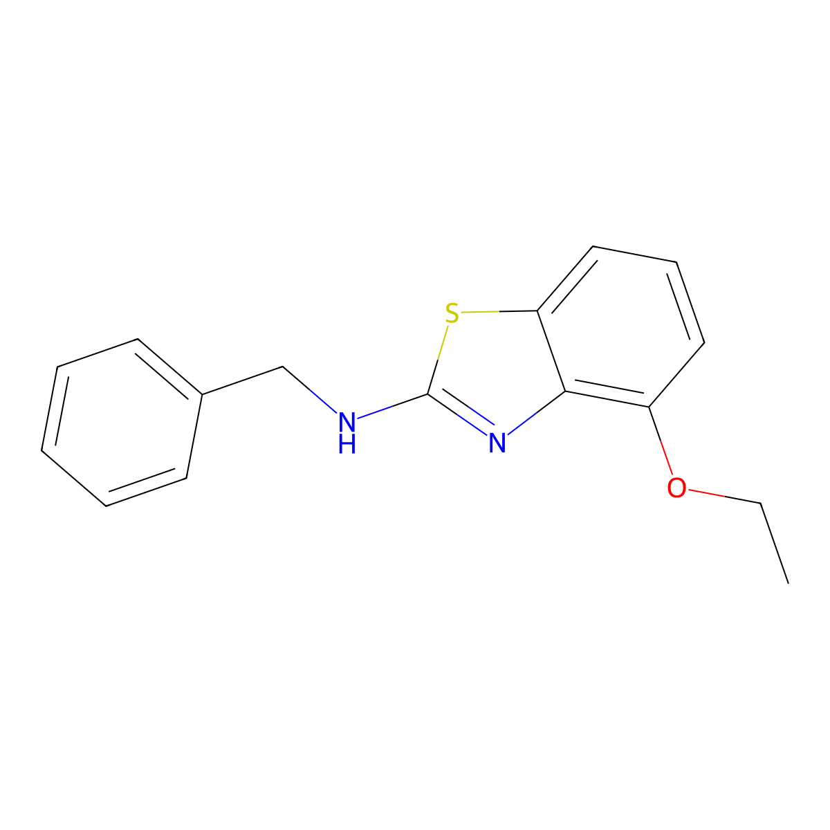 N-benzyl-4-ethoxy-1,3-benzothiazol-2-amine molecular structure, CAS 1105191-51-2