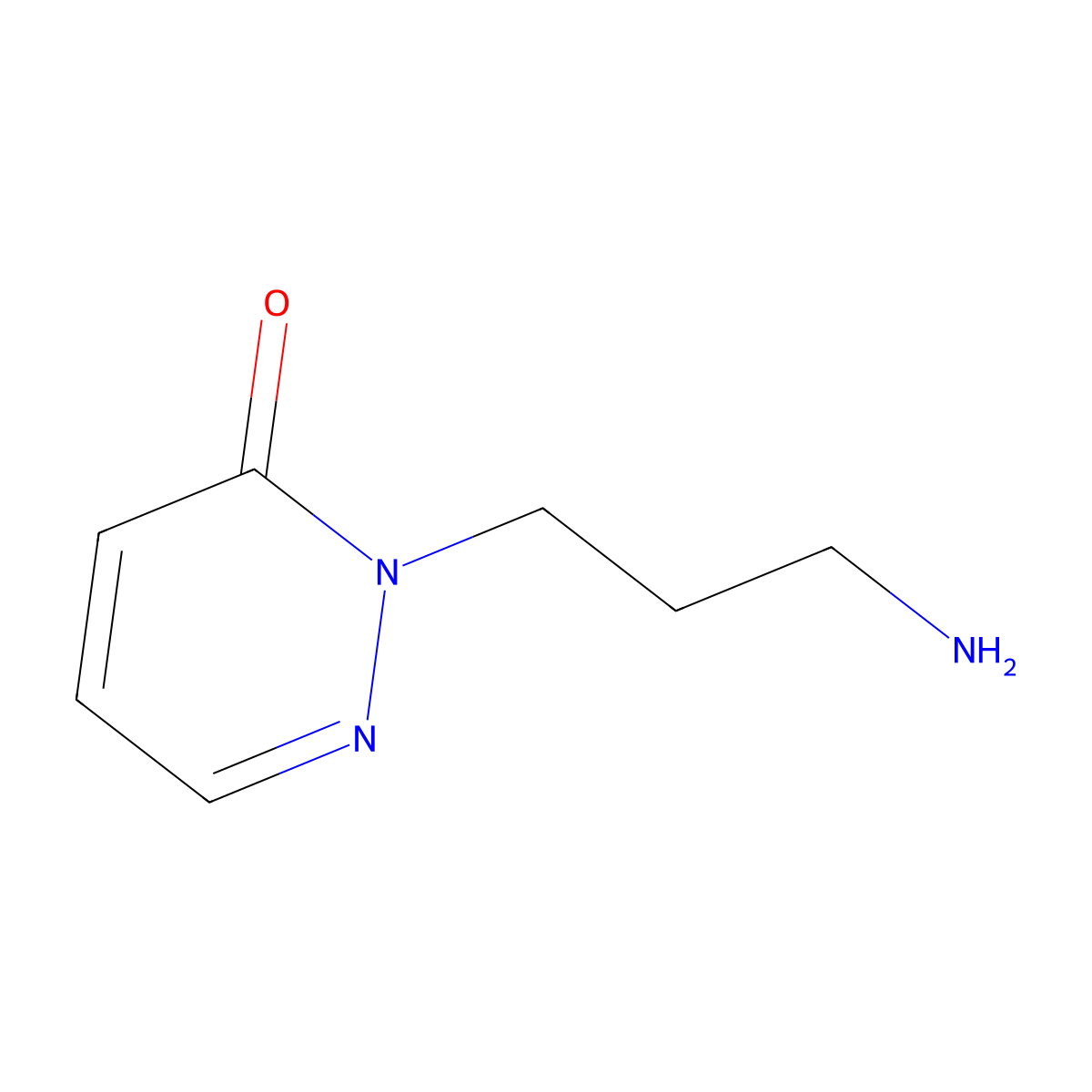 2-(3-Aminopropyl)pyridazin-3-one molecular structure, CAS 1105192-02-6