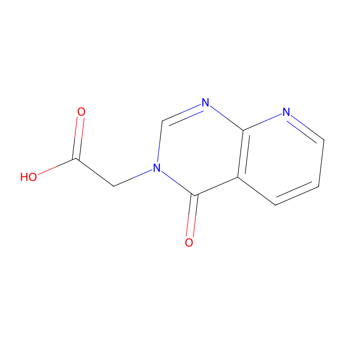 2-(4-Oxopyrido[2,3-d]pyrimidin-3(4H)-yl)acetic acid molecular structure, CAS 1105192-07-1