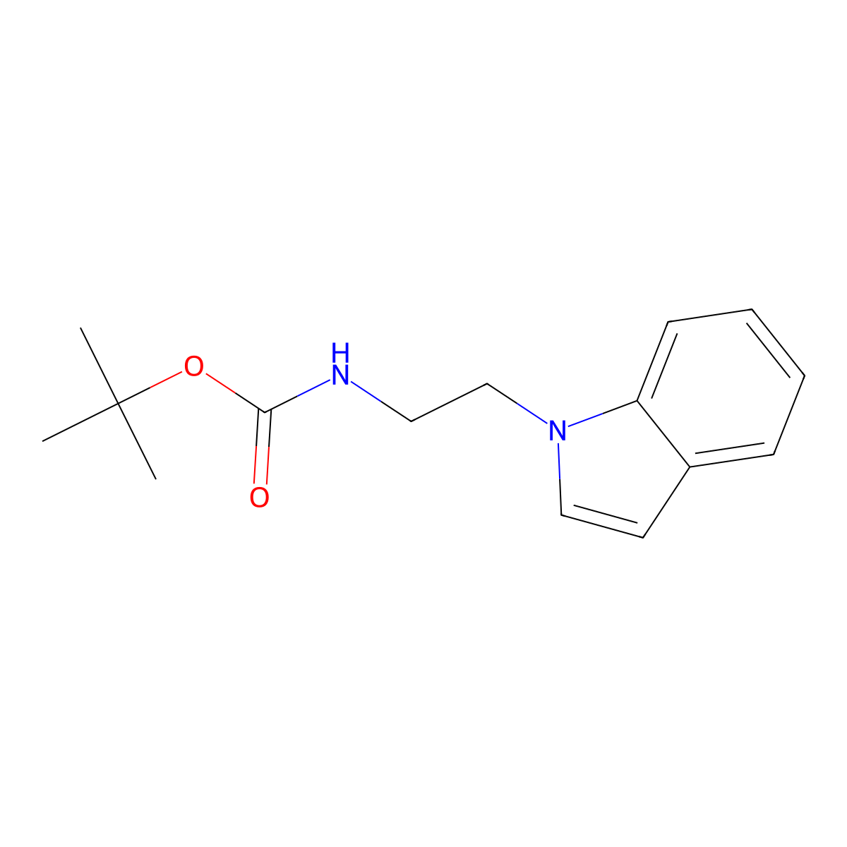 tert-Butyl 2-(1H-indol-1-yl)ethylcarbamate molecular structure, CAS 1105192-77-5