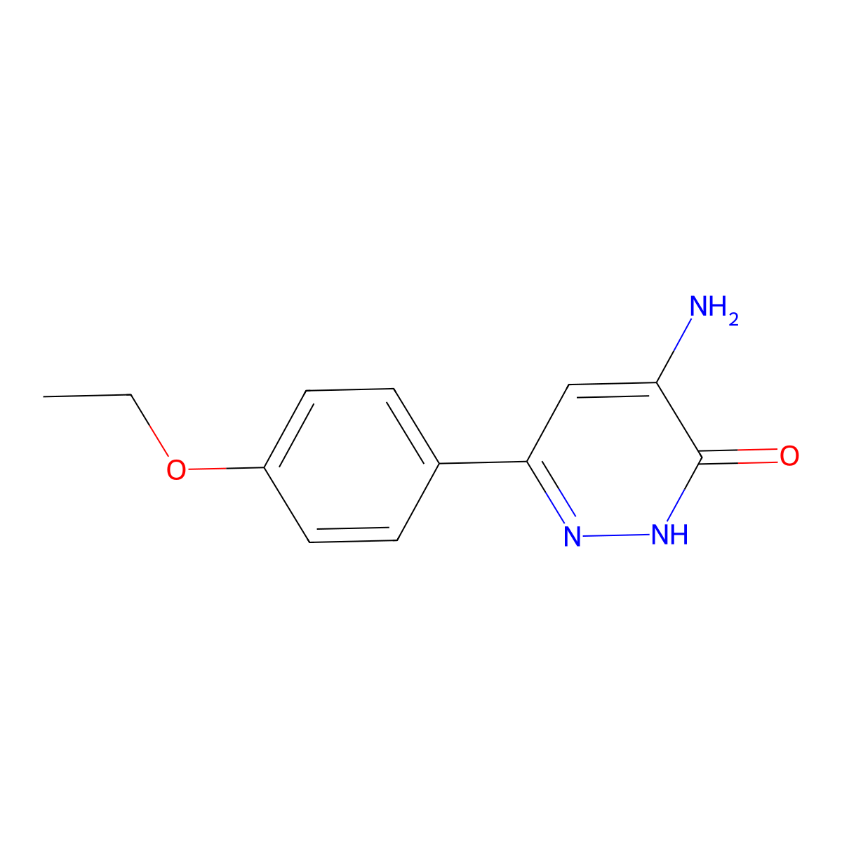 4-amino-6-(4-ethoxyphenyl)pyridazin-3(2{H})-one molecular structure, CAS 1105192-85-5