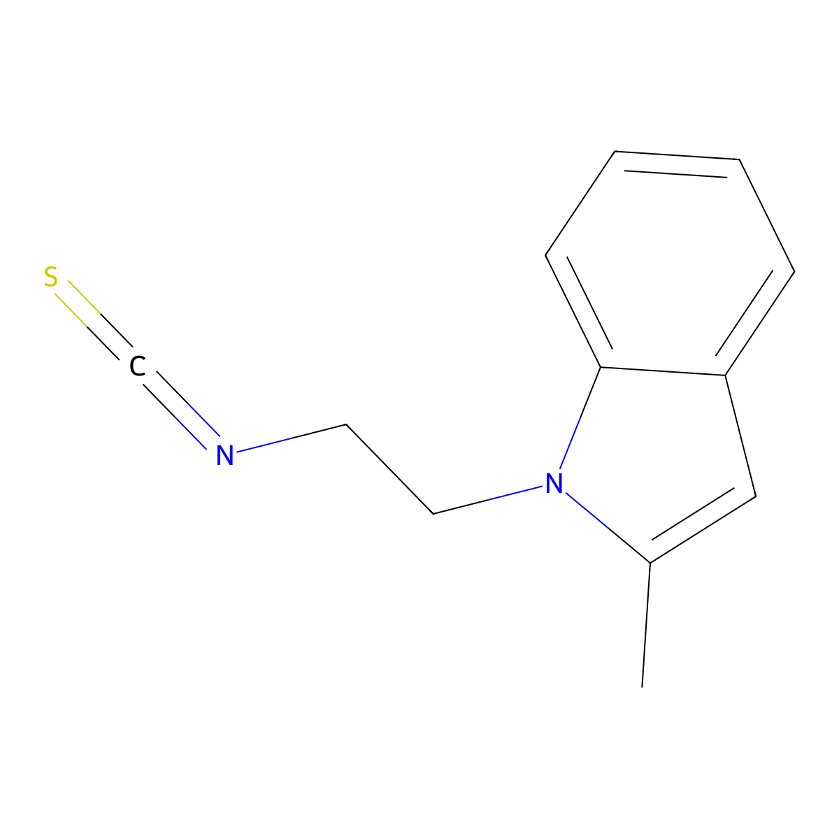 1-(2-Isothiocyanatoethyl)-2-methyl-1H-indole molecular structure, CAS 1105192-89-9