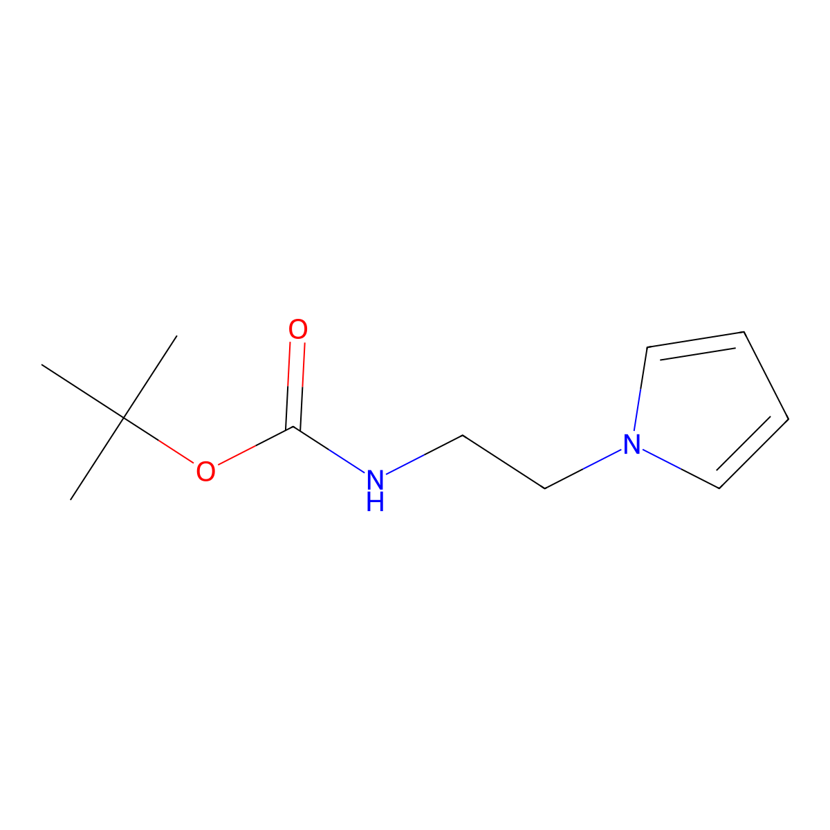 tert-Butyl 2-(1H-pyrrol-1-yl)ethylcarbamate molecular structure, CAS 1105192-97-9