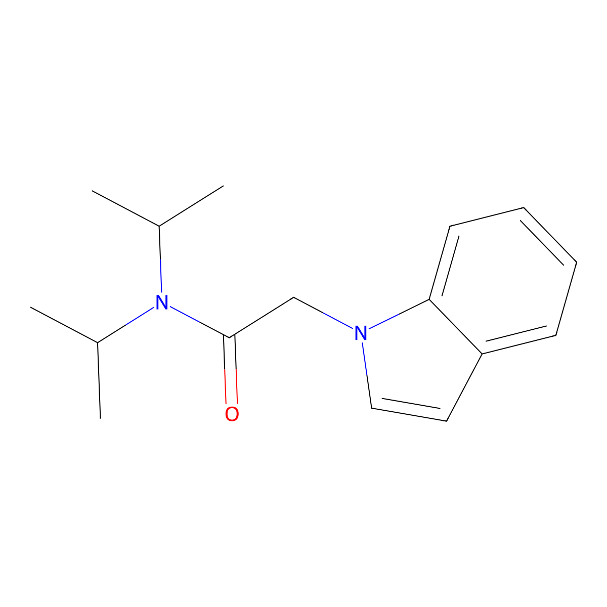 2-(1H-indol-1-yl)-N,N-diisopropylacetamide molecular structure, CAS 1105192-99-1