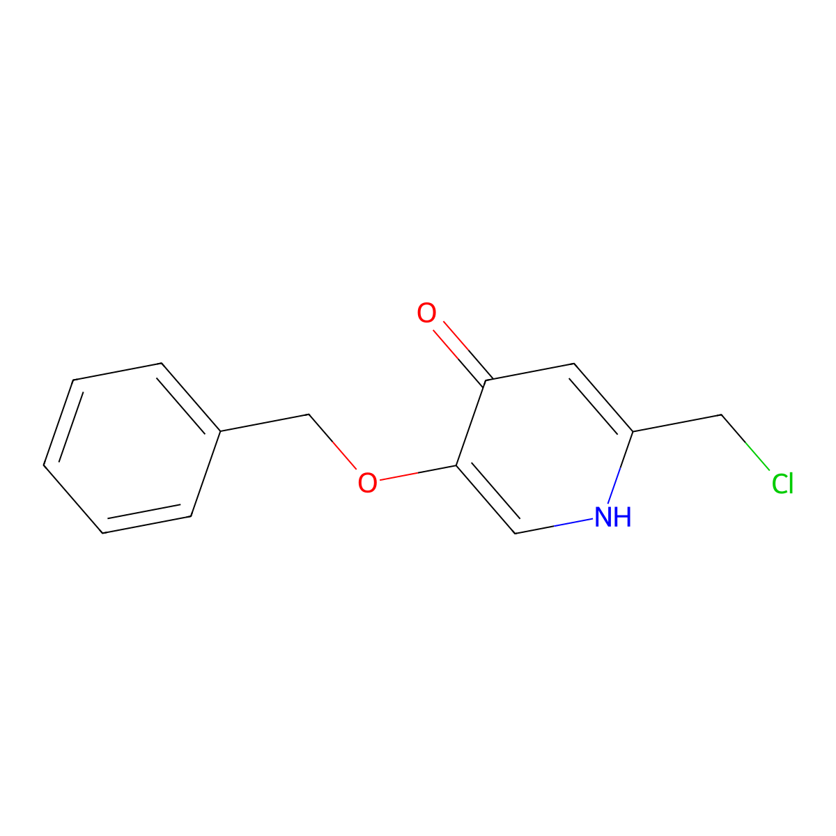 5-(Benzyloxy)-2-(chloromethyl)-4-pyridinol molecular structure, CAS 1105193-30-3