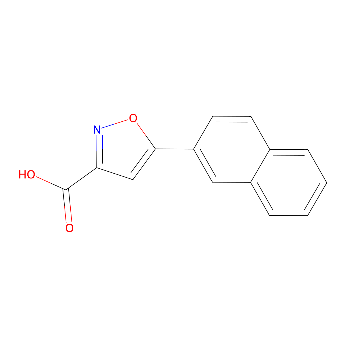5-(2-Naphthyl)isoxazole-3-carboxylic acid molecular structure, CAS 1105193-46-1