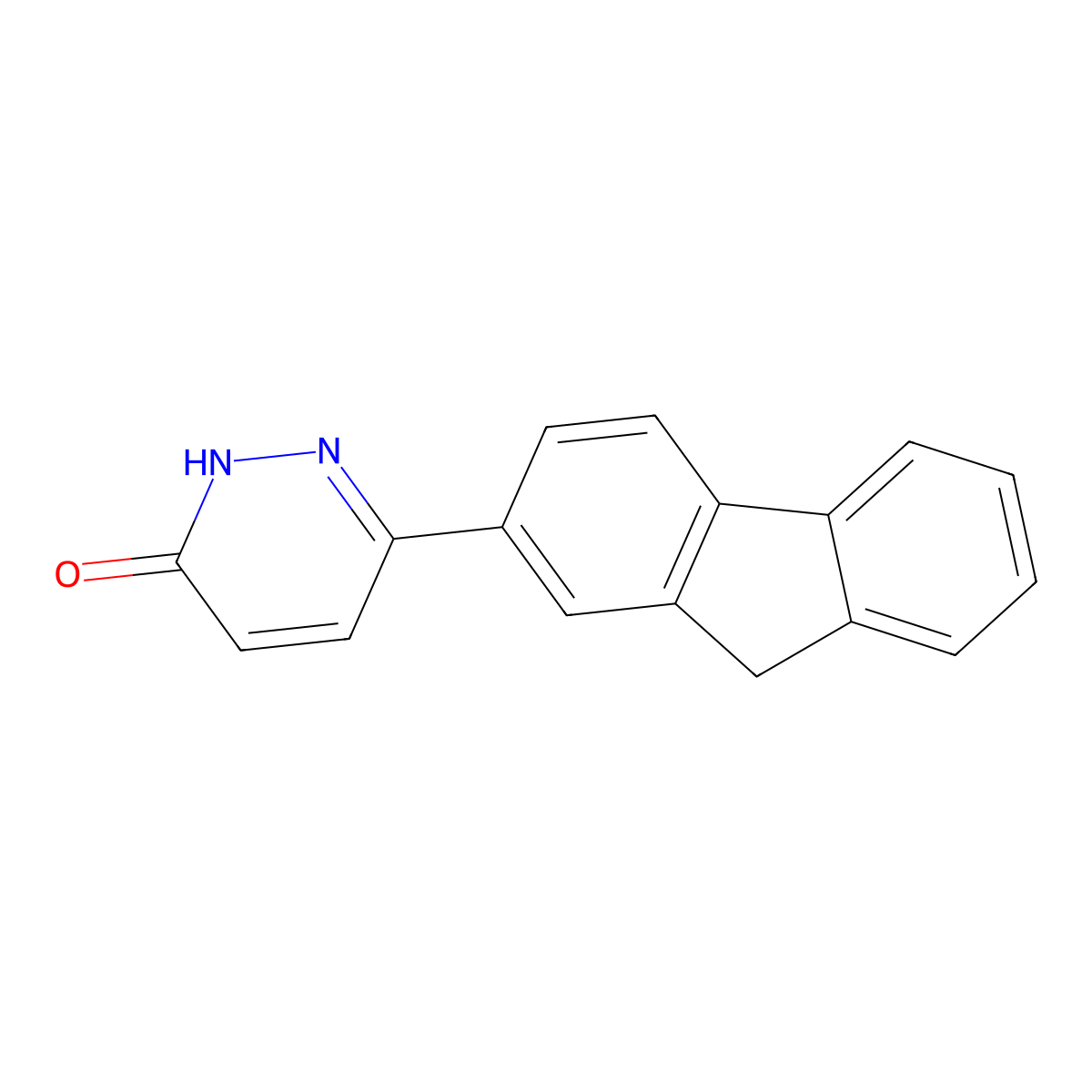 6-(9H-fluoren-2-yl)pyridazin-3-ol molecular structure, CAS 1105193-90-5