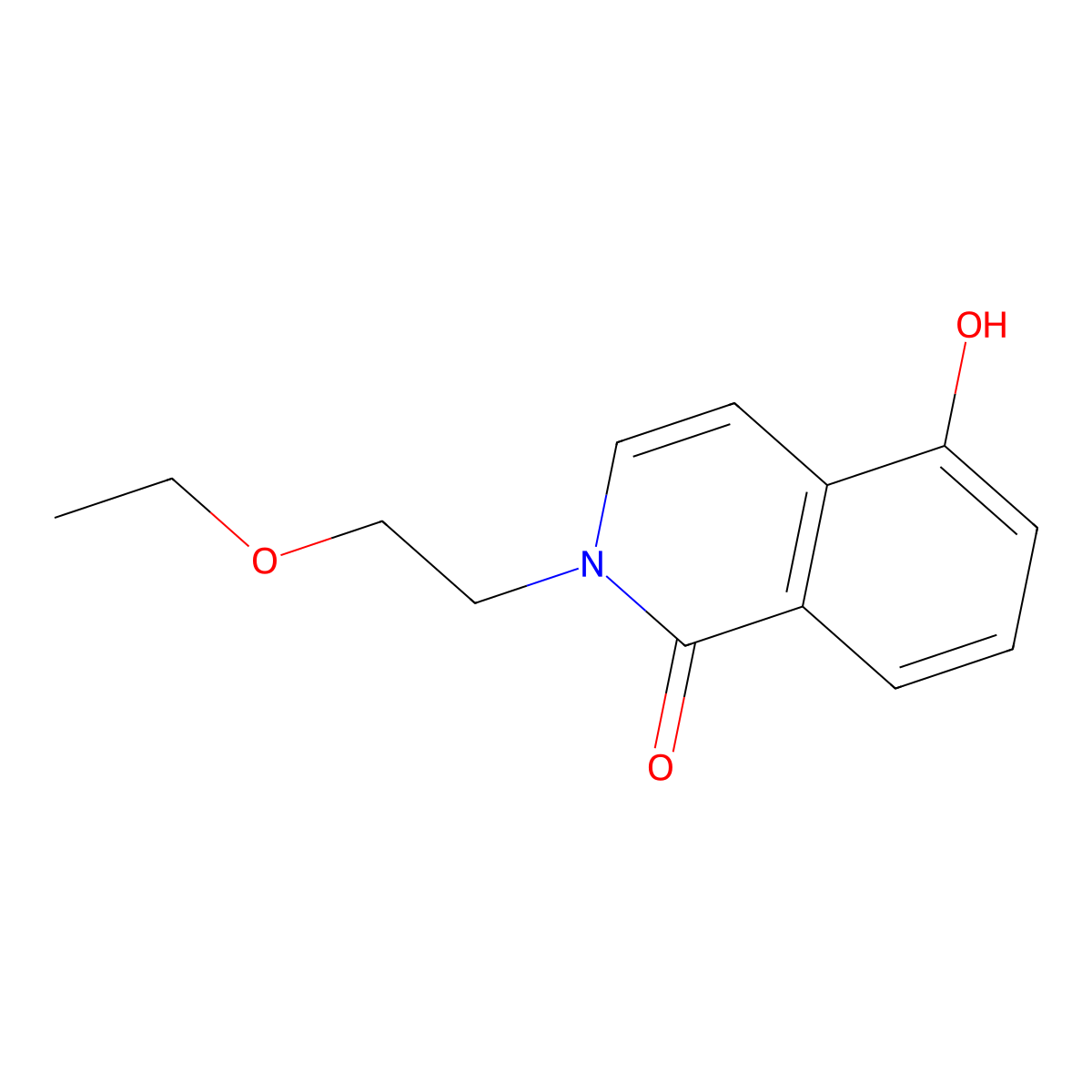 2-(2-ethoxyethyl)-5-hydroxyisoquinolin-1(2H)-one molecular structure, CAS 1105193-92-7