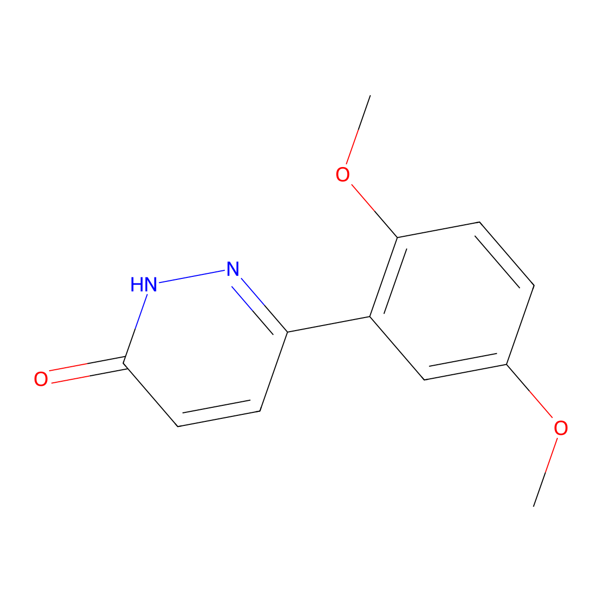 6-(2,5-dimethoxyphenyl)pyridazin-3(2H)-one molecular structure, CAS 1105193-95-0