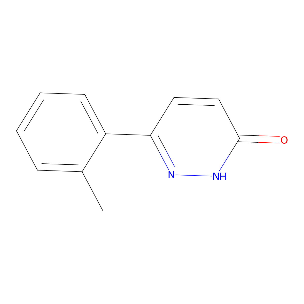6-(2-Methylphenyl)-3(2H)-pyridazinone molecular structure, CAS 1105194-00-0
