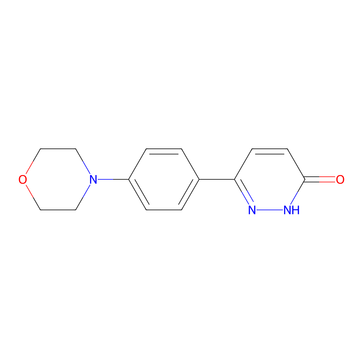 6-(4-Morpholin-4-ylphenyl)pyridazin-3-ol molecular structure, CAS 1105194-10-2