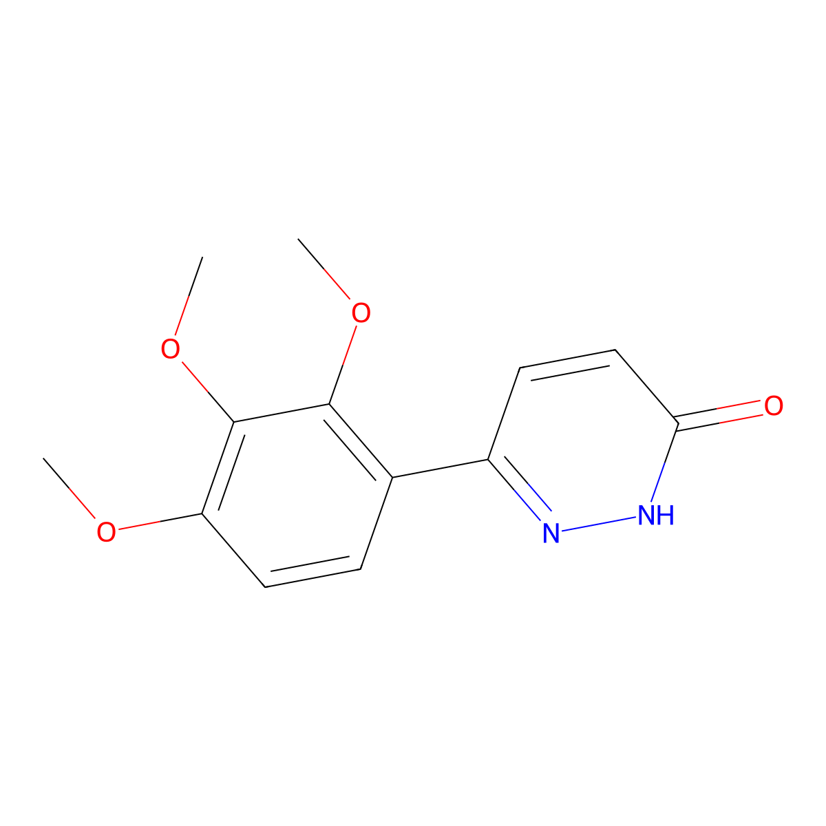 6-(2,3,4-Trimethoxyphenyl)pyridazin-3-ol molecular structure, CAS 1105194-15-7