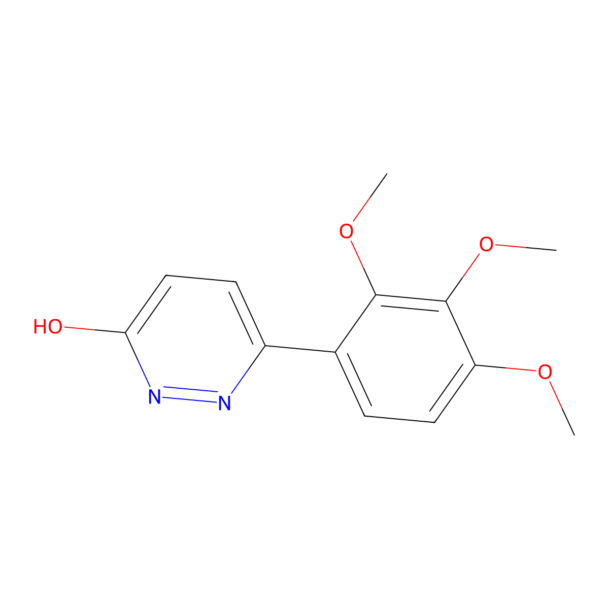 6-(2,3,4-Trimethoxyphenyl)pyridazin-3-ol molecular structure, CAS 1105194-15-7