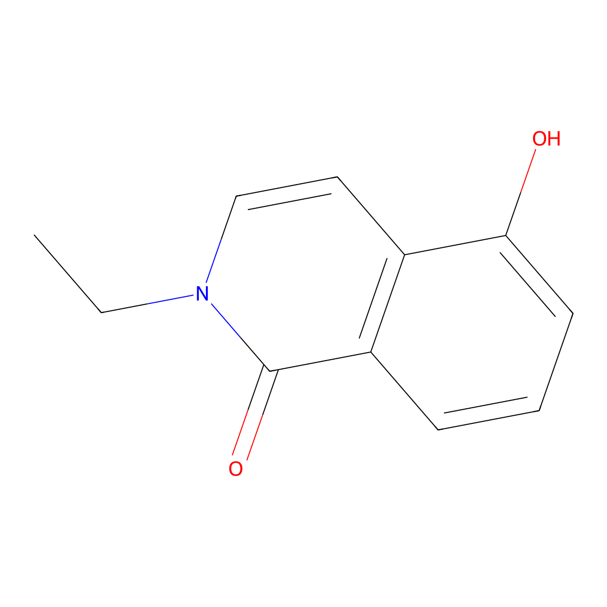 2-ethyl-5-hydroxyisoquinolin-1(2H)-one molecular structure, CAS 1105194-22-6