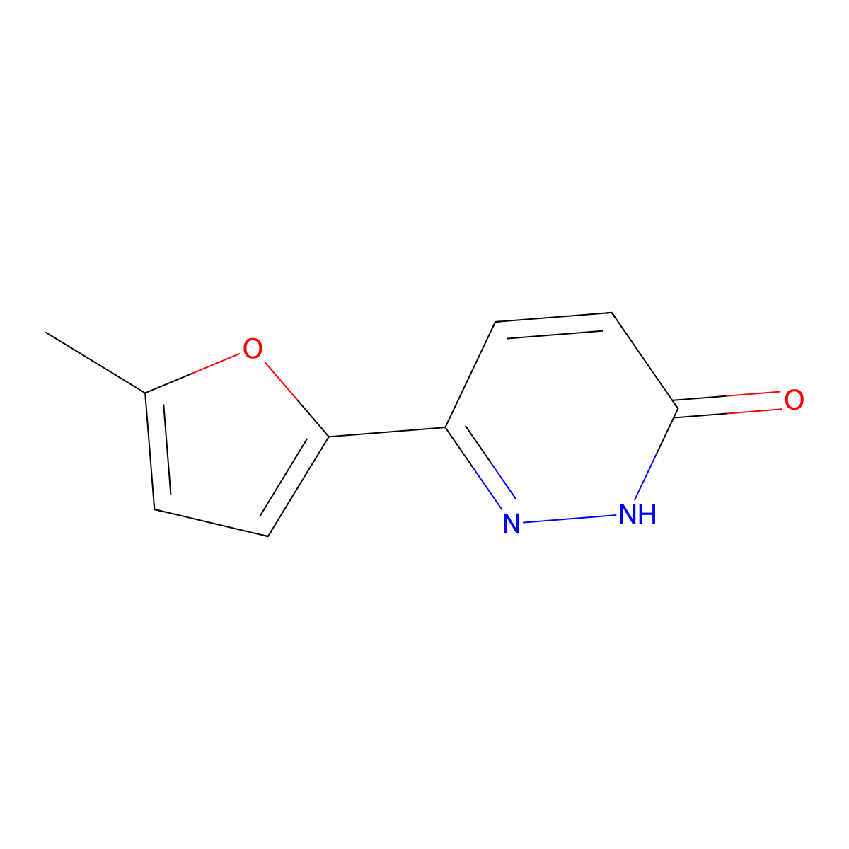 6-(5-Methyl-2-furyl)pyridazin-3-ol molecular structure, CAS 1105194-42-0