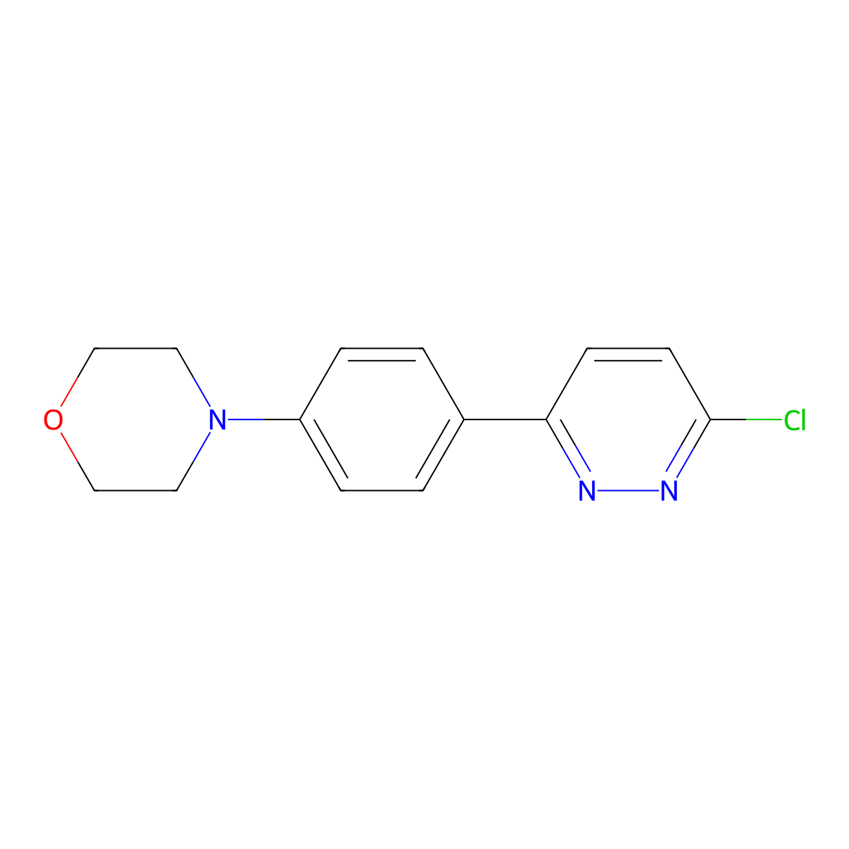 4-[4-(6-Chloropyridazin-3-yl)phenyl]morpholine molecular structure, CAS 1105194-58-8
