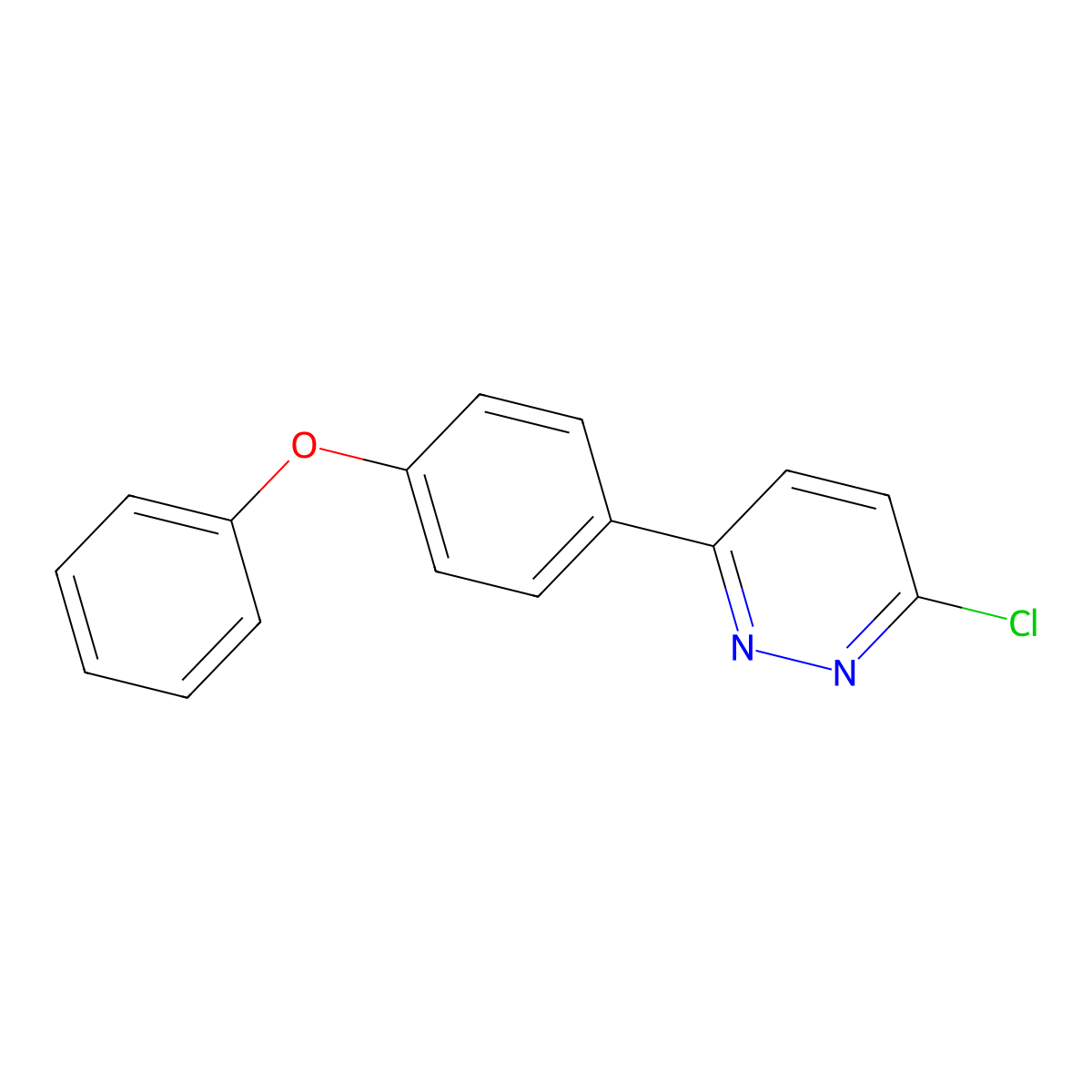 3-Chloro-6-(4-phenoxyphenyl)pyridazine molecular structure, CAS 1105194-70-4