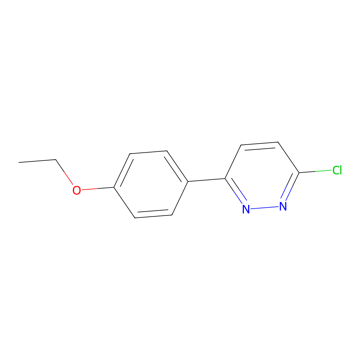 3-Chloro-6-(4-ethoxyphenyl)pyridazine molecular structure, CAS 1105194-82-8