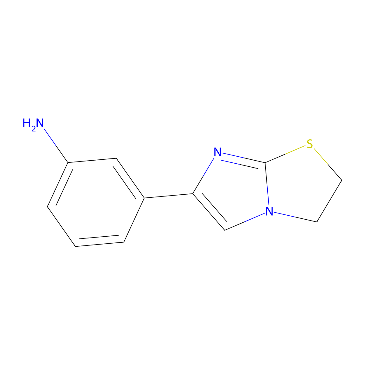 3-(2,3-Dihydroimidazo[2,1-b]thiazol-6-yl)aniline molecular structure, CAS 1105195-14-9
