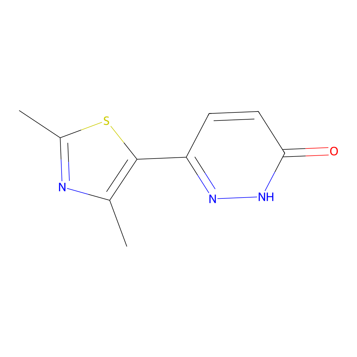 6-(2,4-Dimethyl-1,3-thiazol-5-yl)pyridazin-3-ol molecular structure, CAS 1105195-22-9