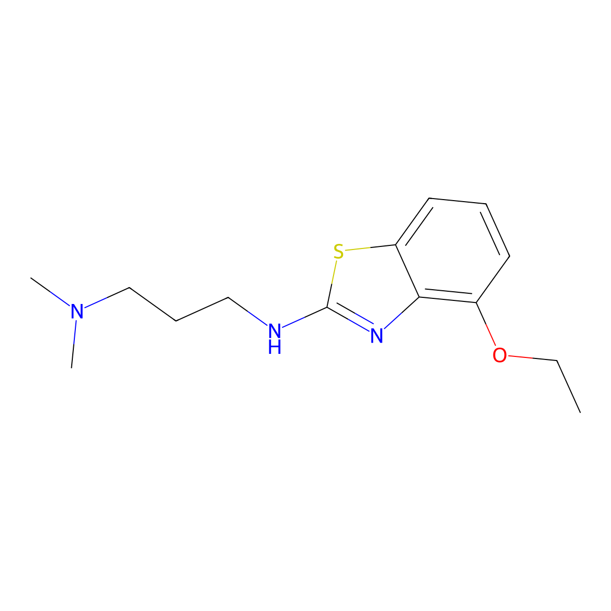 N'-(4-ethoxy-1,3-benzothiazol-2-yl)-N,N-dimethylpropane-1,3-diamine molecular structure, CAS 1105195-36-5