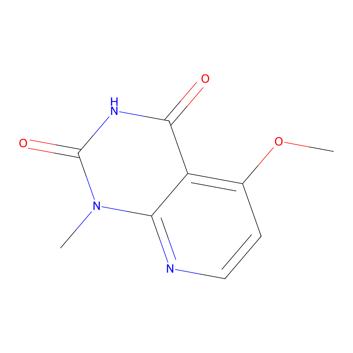 5-methoxy-1-methylpyrido[2,3-d]pyrimidine-2,4(1H,3H)-dione molecular structure, CAS 1105195-59-2