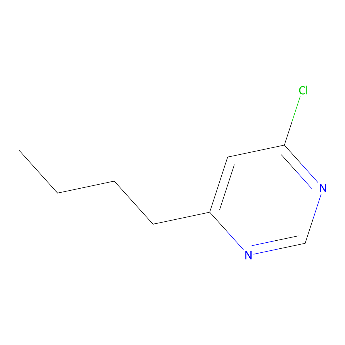 4-Butyl-6-chloropyrimidine molecular structure, CAS 1105195-64-9